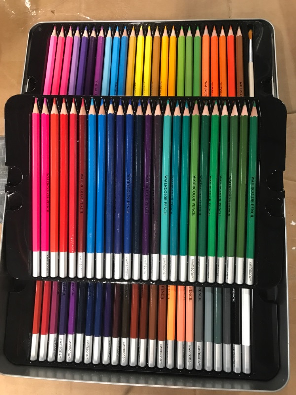 Photo 2 of WINSONS Watercolor Pencil Set of 72 Colors Presharpened Water Soluble Colored Pencils for Drawing Sketching Coloring Shading and Painting Perfect Starter Kits for All Beginners to Professionals 72Colors