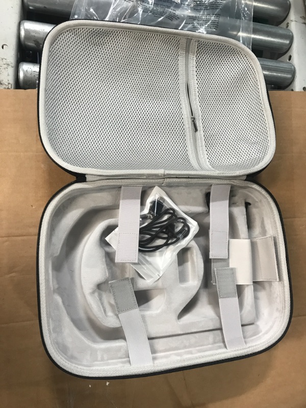 Photo 2 of CoBak Hard Carrying Case for Meta Oculus Quest 2 - Magnetic Charging, Multiple Compartments for Basic/Elite Version VR Headset, Controllers and Accessories - Travel with Power and Protection 