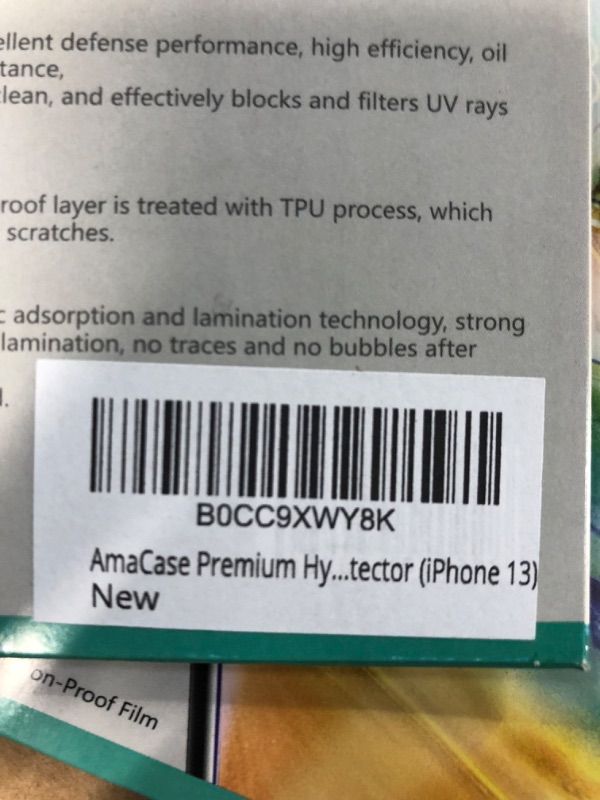 Photo 1 of ?2 Pack? Hydrogel Film Screen Protector Compatible with iPhone 13 / 13 Pro, iPhone 14 (6.1"),?High Sensitivity??Easy Installation? Transparent Soft TPU Hydrogel Protective Film (Not Tempered Film) 