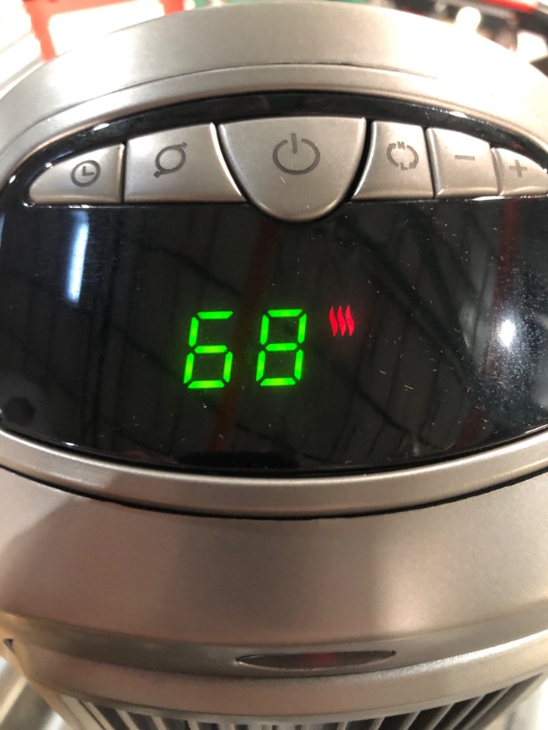 Photo 1 of Lasko 1500W Digital Ceramic Space Heater with Remote, 755320, Silver