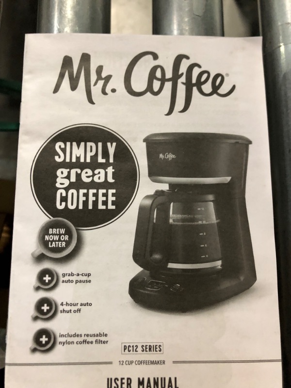 Photo 5 of * important * see notes *
Mr. Coffee Programmable 12-Cup Coffee Maker - Black