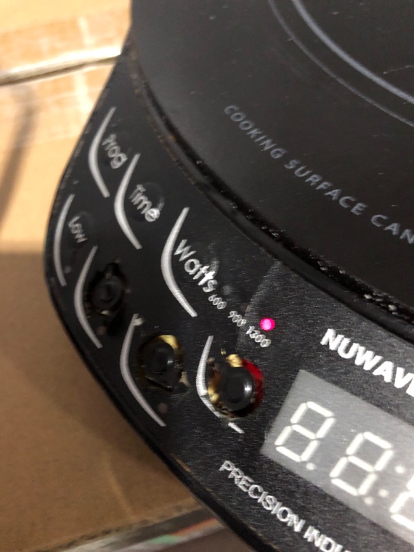 Photo 7 of *PREV USED-MINOR DAMAGE*
NUWAVE Flex Precision Induction Cooktop, 10.25” Shatter-Proof Ceramic Glass