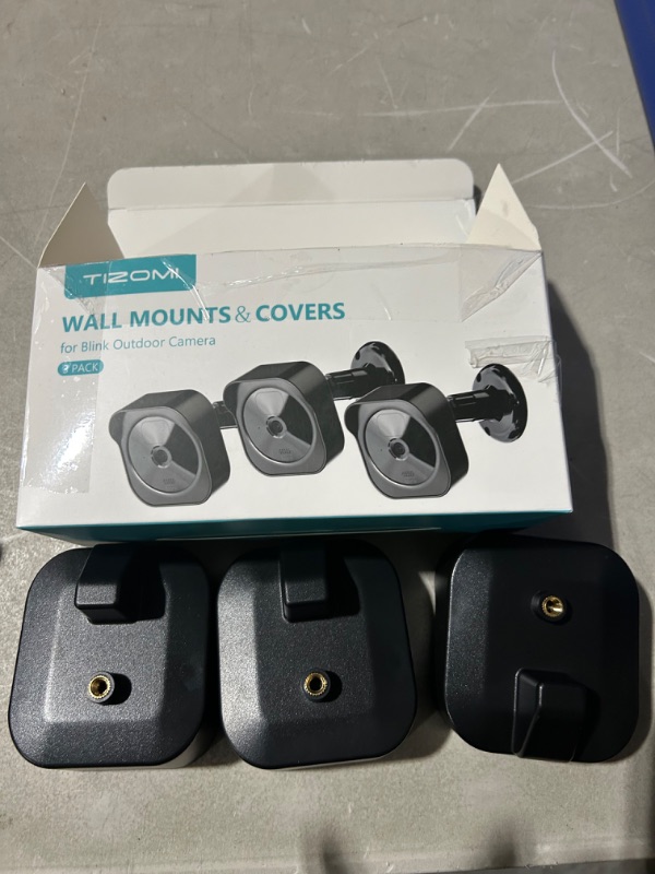 Photo 2 of All-New Blink Outdoor Camera Housing and Mounting Bracket (4th Gen & 3rd Gen), 3 Pack Protective Cover and 360° Adjustable Mount with Sync Module 2 Outlet Mount (Black)