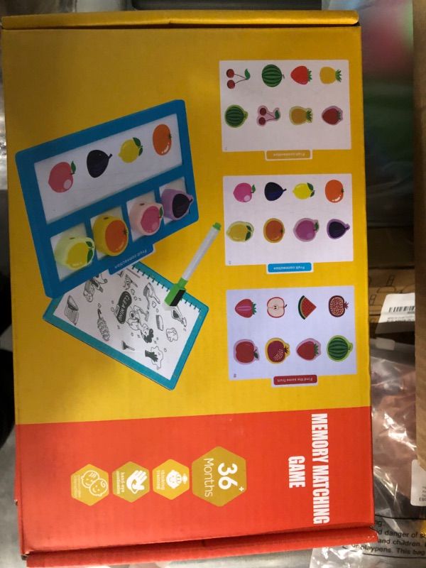 Photo 1 of Bravmate Wooden Memory Matching Games, 3 in 1 Montessori Toy Se