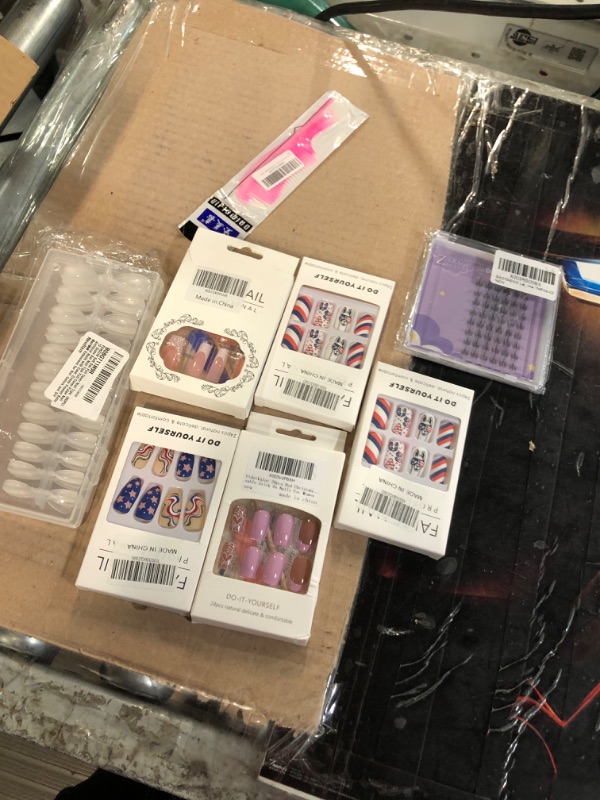 Photo 1 of MISC NAIL AND EYELASH BUNDLE**NO REFUNDS**