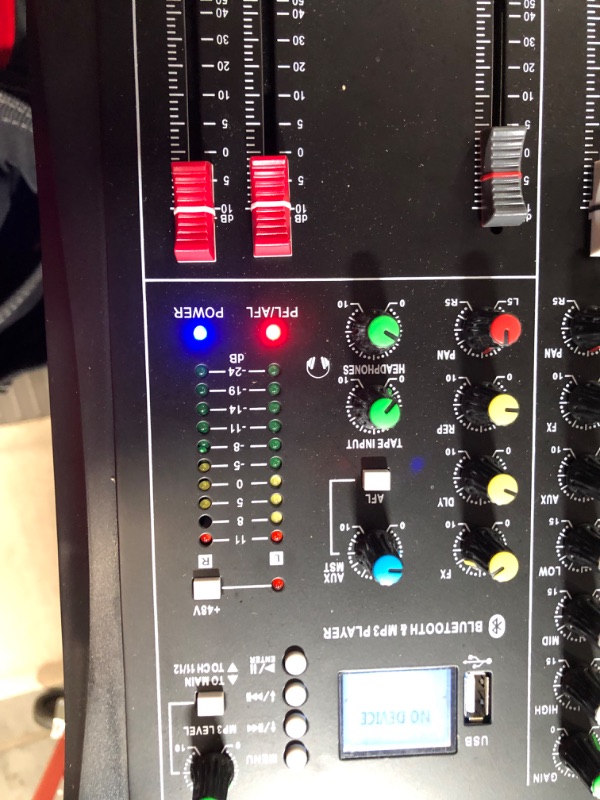 Photo 6 of Depusheng DT12 Studio Audio Mixer 12-Channel DJ Sound Controller Interface