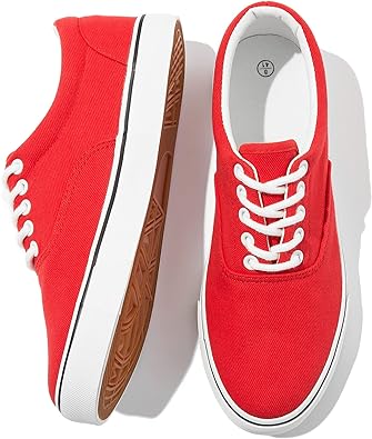 Photo 1 of FRACORA Womens Canvas Sneakers - Size 9 Red 