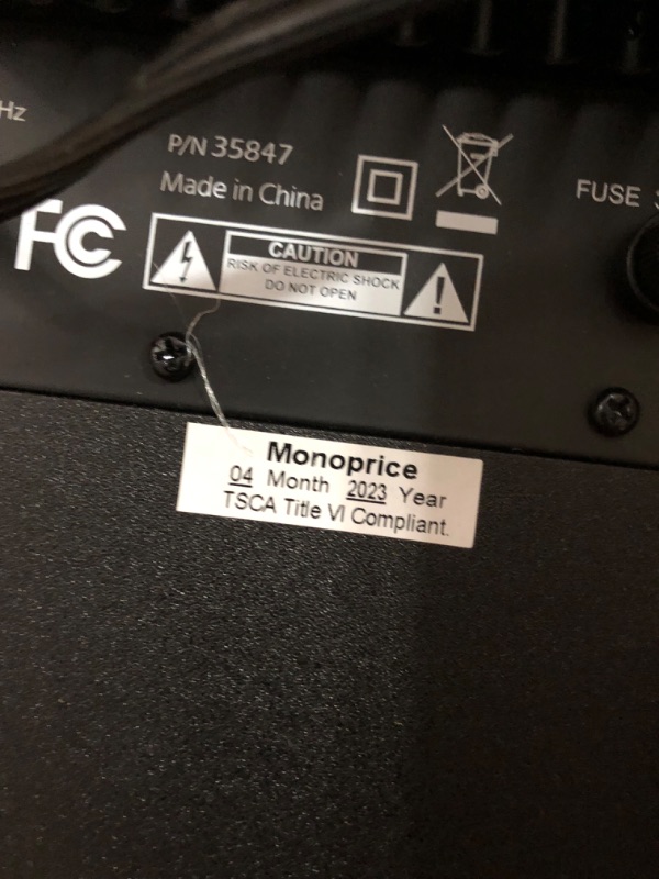 Photo 5 of Monoprice - 135847 Ssw-12 Powered Slim Subwoofer 