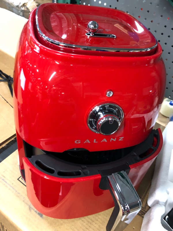 Photo 3 of *PARTS ONLY*4.8 qt. Red Electric Air Fryer Retro