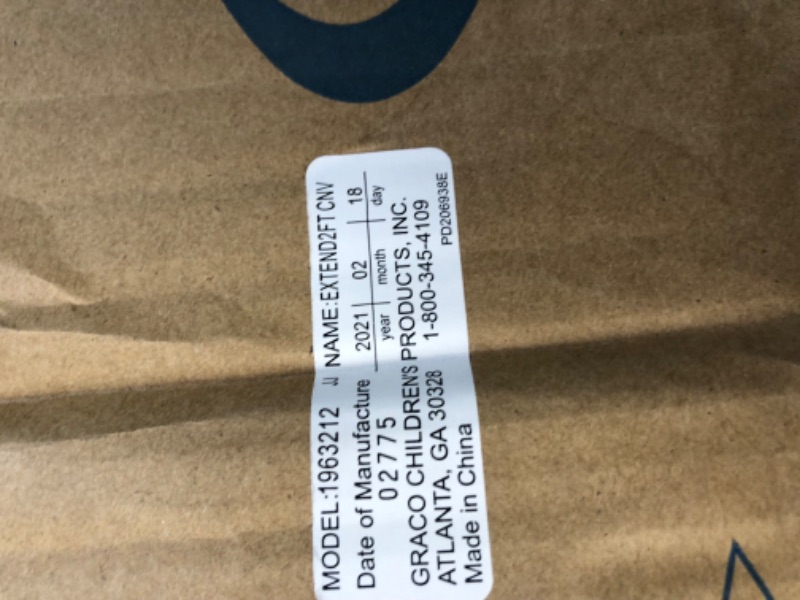 Photo 1 of Graco Extend2Fit Convertible Car Seat, Gotham