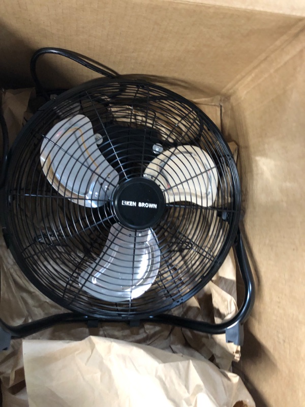 Photo 3 of *NOT STOCK BOX* KEN BROWN 14 Inch High Velocity Floor Fan 3-Speed 360° 