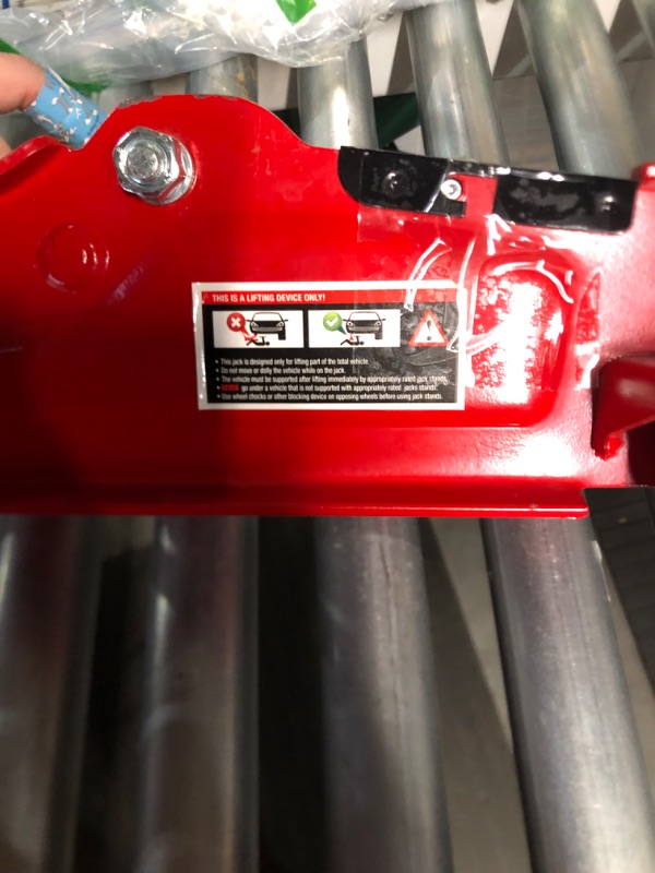 Photo 3 of *MISSING WHEELS/PUMP STICK** *red 2 1/2 ton low profile floor jack