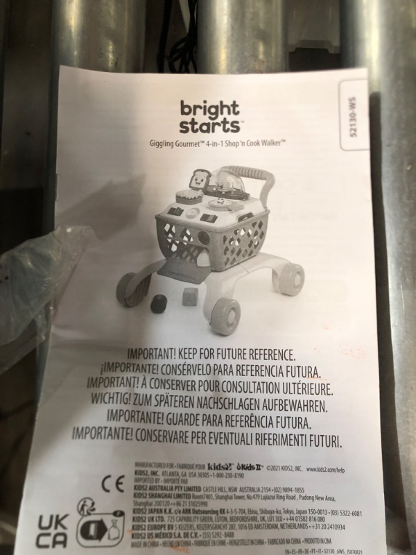 Photo 4 of [READ NOTES]
Bright Starts Giggling Gourmet 4-in-1 Shop ‘n Cook Walker Shopping Cart Push Toy, Ages 6 months +