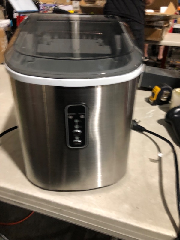 Photo 9 of (AS IS AND USED AND FOR PARTS ONLY!!!) Euhomy Ice Maker Machine Countertop, 26 lbs in 24 Hour