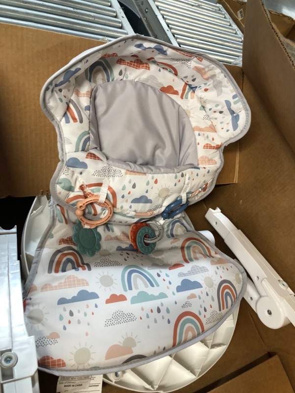 Photo 1 of Fisher-Price Portable Baby Chair Sit-Me-Up Floor Seat & Baby Playmat Deluxe Kick & Play Piano Gym with Musical -Toy Lights & Smart Stages Learning Content for Newborn to Toddler