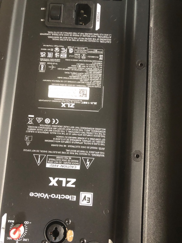 Photo 1 of Electro-Voice ZLX-12BT 12" 1000W Bluetooth Powered Loudspeaker
