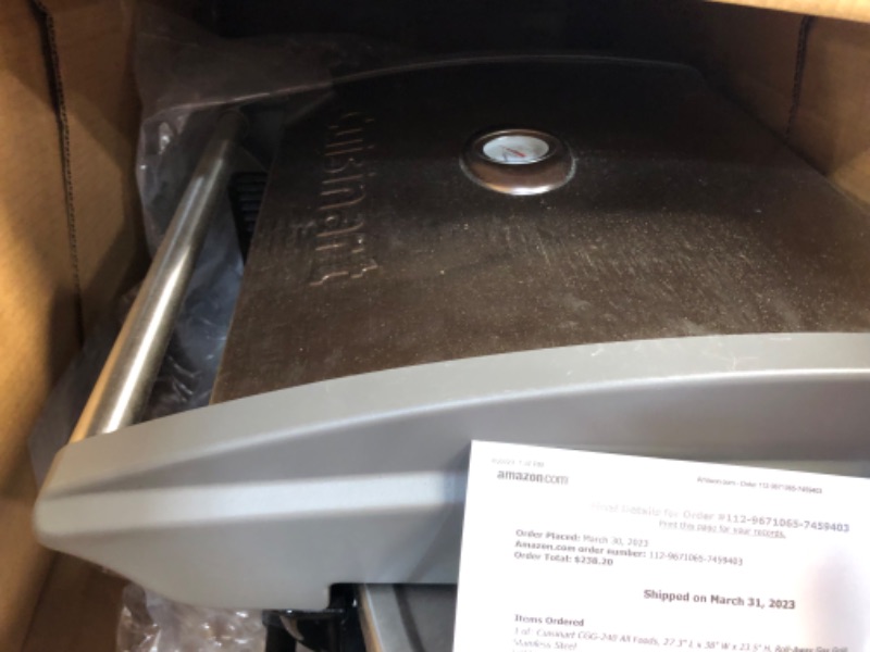 Photo 2 of **MISSING PARTS,USED, DIRTY** Cuisinart CGG-240 All Foods, 27.3'' L x 38'' W x 23.5'' H, Roll-Away Gas Grill