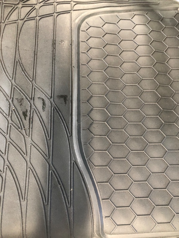 Photo 2 of FH Group ClimaProof™ for all weather protection Universal Fit Black Cargo Mats fits most Cars, SUVs, and Trucks (Semi Custom Trimmable Vinyl, 55” x 32)