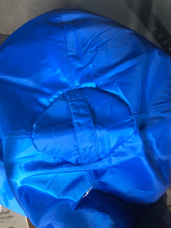 Photo 4 of **HOLE BY ZIPPER** Big Joe Classic Beanbag Chair, Sapphire Sapphire Round