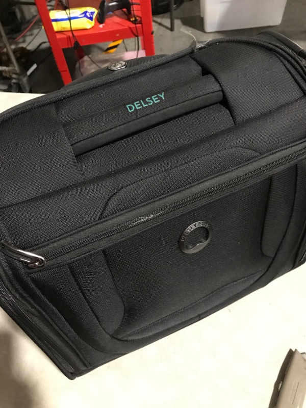 Photo 4 of * used * great condition * see all images *
DELSEY Paris Helium DLX Softside Luggage Under-Seater with 2 Wheels, Black, 