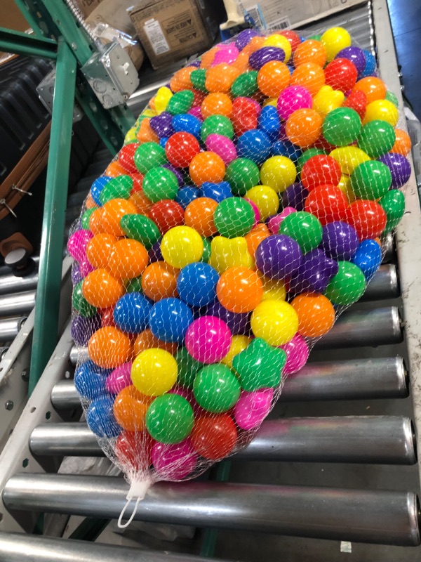 Photo 3 of Amazon Basics BPA Free Crush-Proof Plastic Ball Pit Balls with Storage Bag *Stock Photo For Reference*