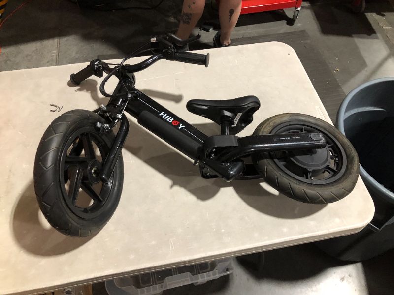 Photo 2 of **NON-FUNCTIONAL, DOES NOT POWER, MISSING CORD** Hiboy BK1 Electric Bike for Kids Ages 3-5 Years Old, 24V 100W Electric Balance Bike with 12 inch