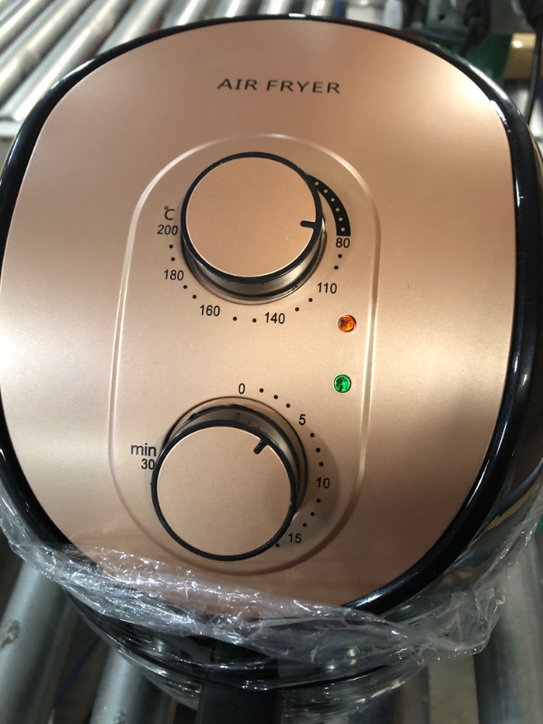 Photo 2 of 4-QT Electric Air Fryer - Double Knob Operation Oilless Air Fryers, Reduce Grease Cooks Air Fryer, Easy to Clean Air Fryer, Can Make French Fries, Fried Chicken Wings, Grilled Fish, Fried Steak