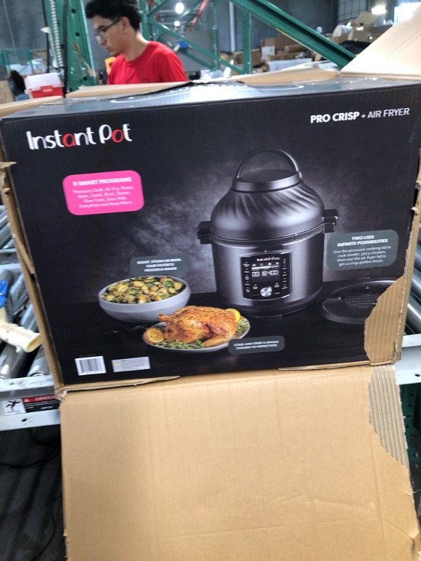 Photo 5 of ***parts only***Instant Pot Pro Crisp 11-in-1 Air Fryer and Electric Pressure Cooker Combo with Multicooker Lids that Air Fries, Steams, Slow Cooks, Sautés, Dehydrates, & More, Free App With Over 800 Recipes, 8 Quart 8QT Crisp(Black)