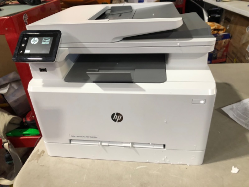 Photo 2 of HP Laserjet Pro MFP M283cdw All-in-One Wireless Color Laser Printer, White - Print Scan Copy Fax - 22 ppm