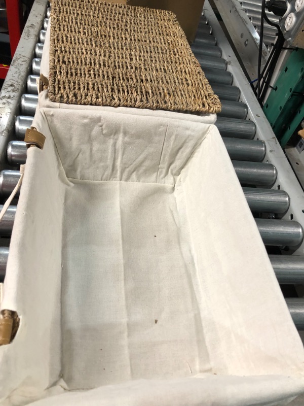 Photo 1 of StorageWorks Wicker Baskets, Seagrass Baskets for Organizing