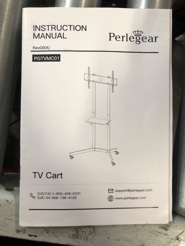 Photo 2 of Perlegear Rolling TV Stand for 32-85 Inch Screens