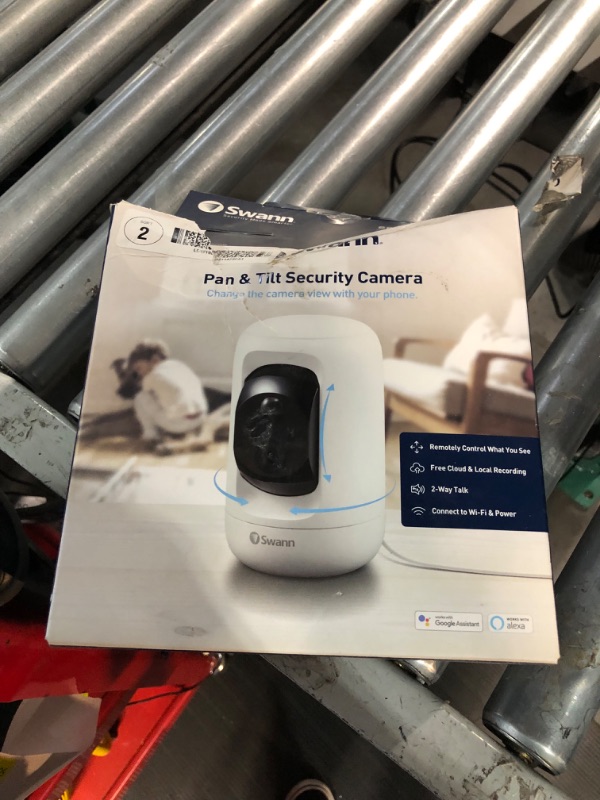 Photo 2 of (USED AND FOR PARTS ONLY) 1080P Wired Indoor Pan and Tilt Smart Security Camera with 2-Way Talk and True Detect Heat and Motion Detection