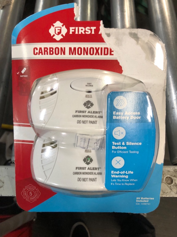 Photo 2 of First Alert 2-Pack Battery-Operated Carbon Monoxide Detector
