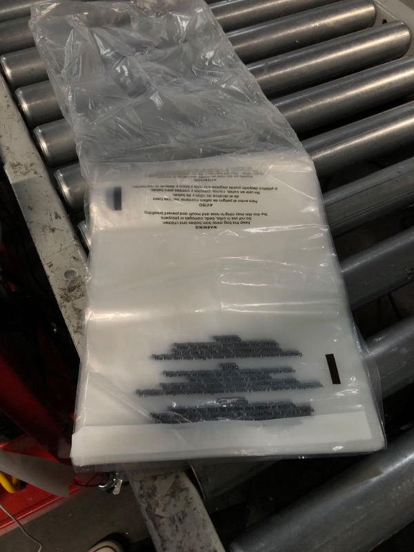 Photo 3 of Spartan Industrial - 8" X 10" (1000 Count) Self Seal Clear Poly Bags with Suffocation Warning for Packaging