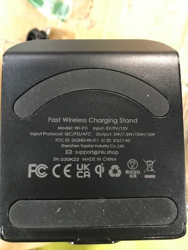 Photo 2 of INIU Wireless Charger, 15W Fast Wireless Charging Station 