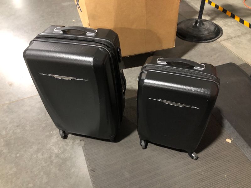 Photo 5 of ( MINOR SCRATCHES) - STOCK PHOTO FOR SAMPLE ONLY - Samsonite Saire LTE Softside Expandable Luggage with Spinners, Black, 2PC SET (Carry-on/Medium) 