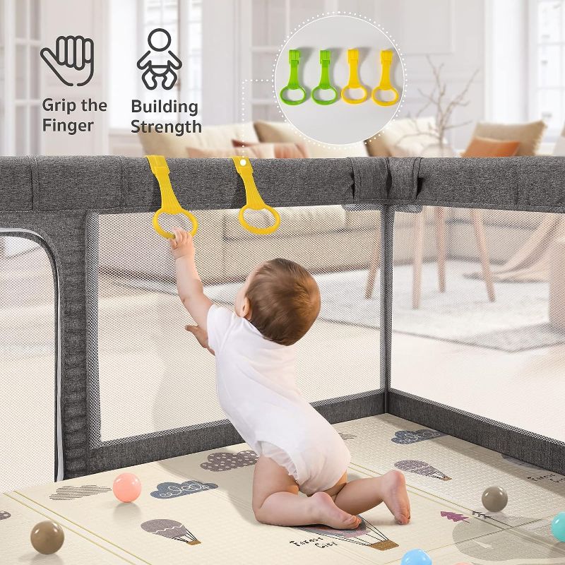 Photo 1 of Baby playpen with mat Play pens for Babies and Toddlers Foldable Baby gate 