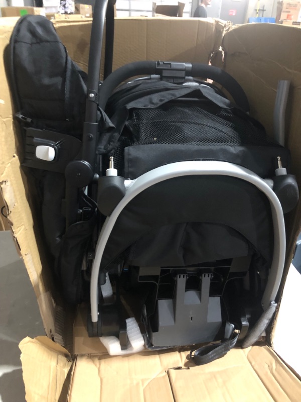 Photo 9 of **Parts Only**  Graco Modes Nest Travel System, Includes Baby Stroller with Height Adjustable Reversible Seat, Pram Mode, Lightweight Aluminum Frame