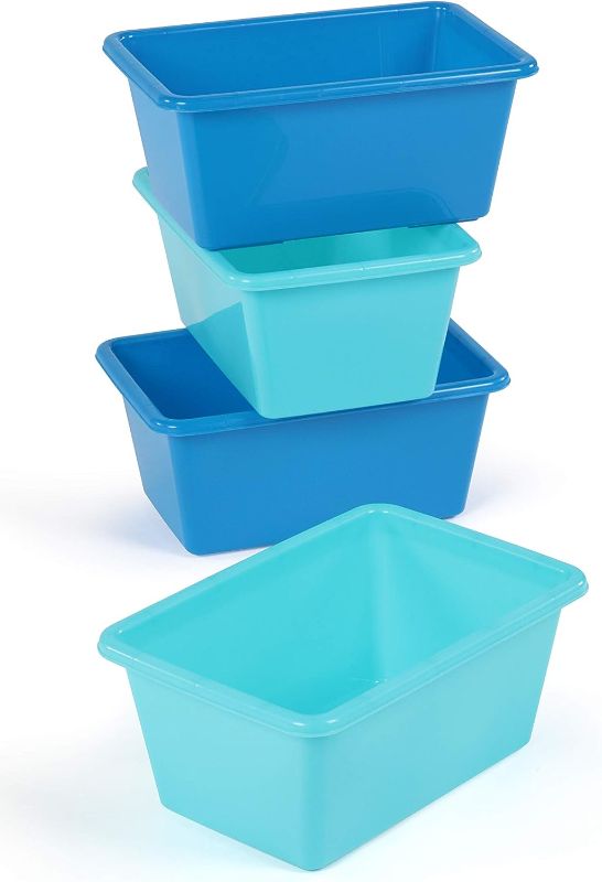 Photo 1 of (stock photo for sample only) - Humble Crew Small Plastic Storage Bins, Set of 4,