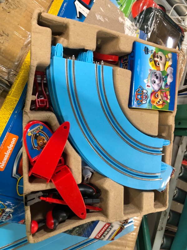 Photo 4 of Carrera First Paw Patrol - Slot Car Race Track - Includes 2 Cars: Chase and Marshall - Battery-Powered Beginner Racing Set for Kids Ages 3 Years and Up Paw Patrol - Track Patrol