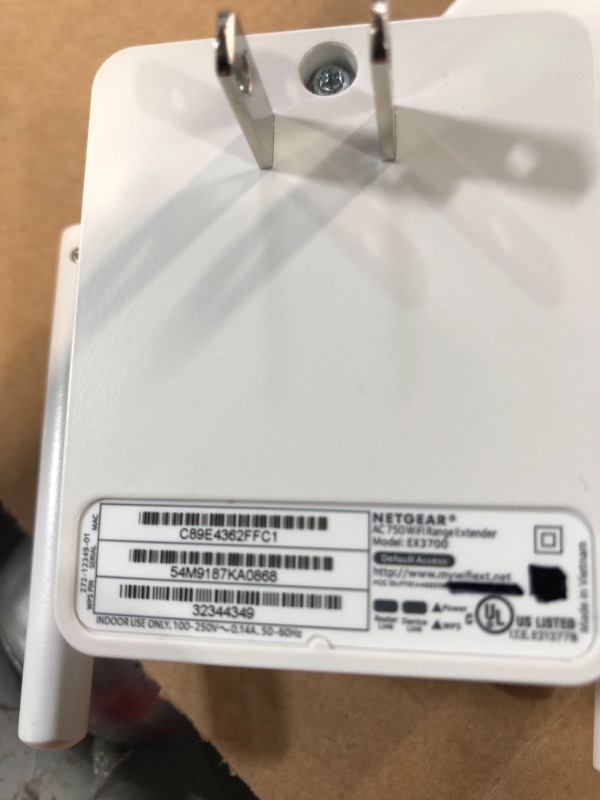 Photo 1 of NETGEAR Wi-Fi Range Extender EX6120 -