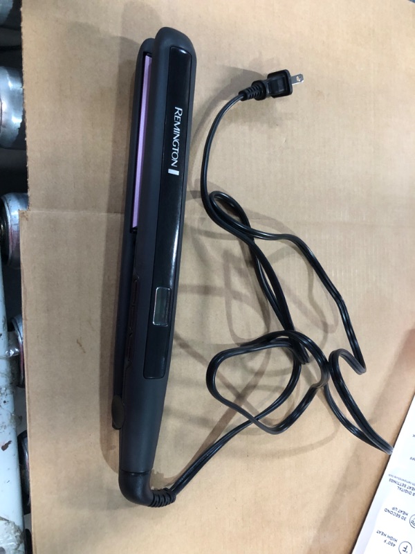 Photo 2 of **PARTS ONLY. NON-FUNCTIONAL** Remington 1 Inch Anti Static Flat Iron  Purple
