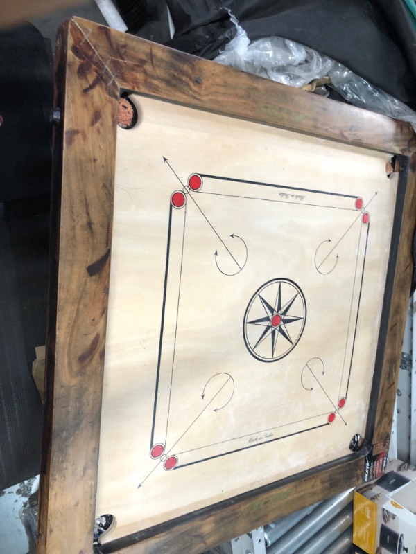 Photo 3 of ***CARRYING CASE AND BOARD DAMAGED - SEE PICTURES***
Altis Pro Series Carrom Board Game Tournament Edition Full Size 36 X 36 Inches Playing Area