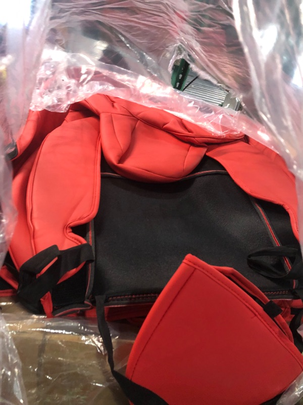 Photo 3 of **USE//DAMAGE** Maysoo Tesla Model Y Red Seat Covers Nappa Leather Car Seat Covers, 