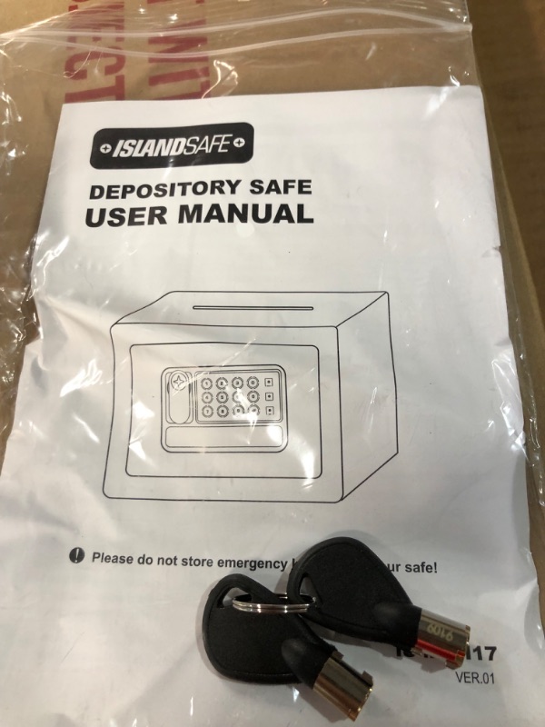 Photo 4 of * used item *
ISLANDSAFE Deposit Safes Drop Small Safe Box (Black)