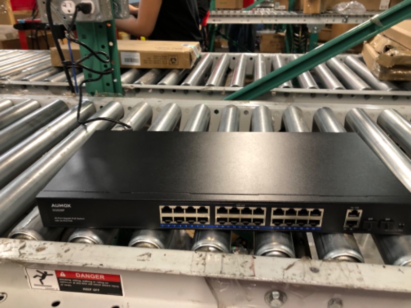 Photo 3 of **PARTS ONLY** Aumox 24 Port Gigabit PoE Switch, 