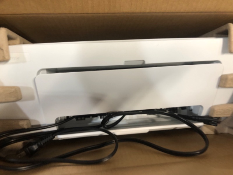 Photo 2 of HP DeskJet 2755e Wireless Color All-in-One Printer with bonus 6 months Instant Ink (26K67A), white