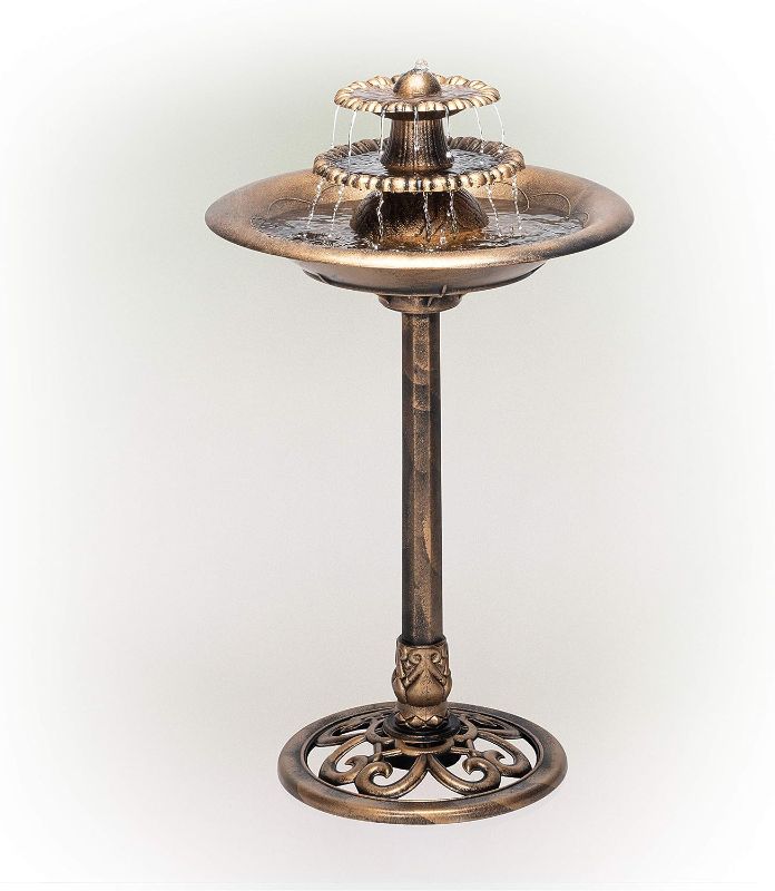 Photo 1 of (USED AND MISSING  PARTS) Alpine Corporation TEC106-BZ Alpine Floor Fountain, 35", Bronze 