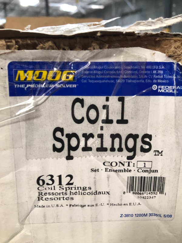Photo 1 of MOOG 6312 Coil Spring Set