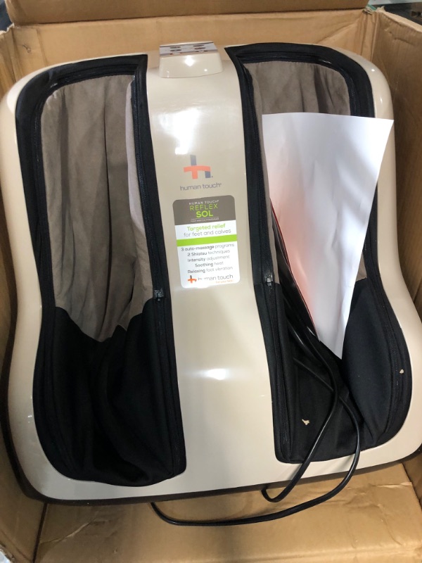 Photo 1 of **USED** Human Touch Reflex SOL Foot & Calf Massager w/ Heat - Plantar Fasciitis Relief + Circulation + 